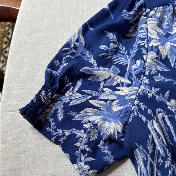 Talbots Beautiful Blue Floral Midi Dress - Picture 4 of 15